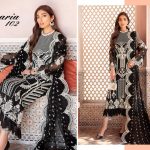 Fox georgette with heavy embroidery work kurti