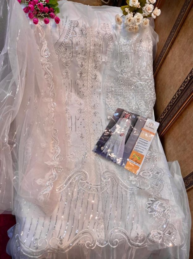 Butterfly net with heavy embroidery work suits - Image 2
