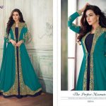 Real georgette with dull santoon inner n bottom with narzling duptta suit