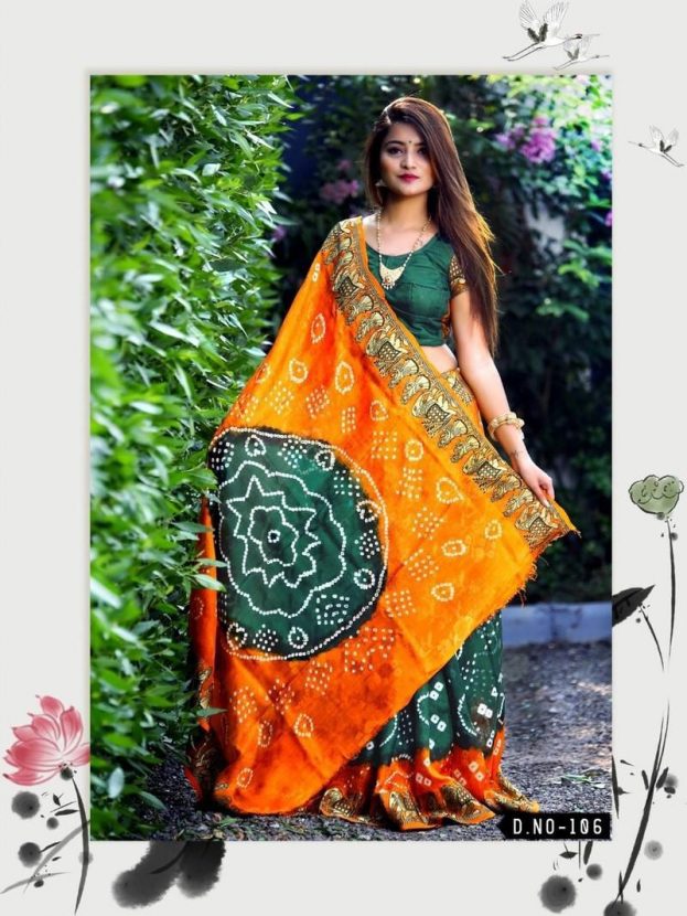 ArtSilk Dolly Bandhej Bandhani sarees - Image 4